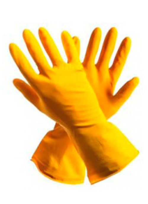Перчатки хозяйственные латексные с напылением