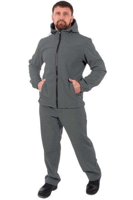 Костюм «КОС 855.2» софтшелл флис-мембрана серый